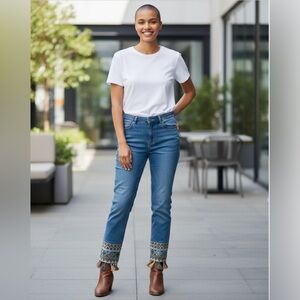 Joseph Ribkoff Blue Straight Leg Jeans